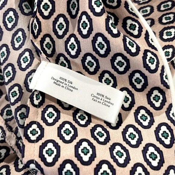 Olivia von Halle Poppy Zahra Printed Long-Sleeve Silk Sleepshirt - Picture 11 of 11